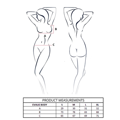 PASSION - BODY EVALIE ROUGE L/XL