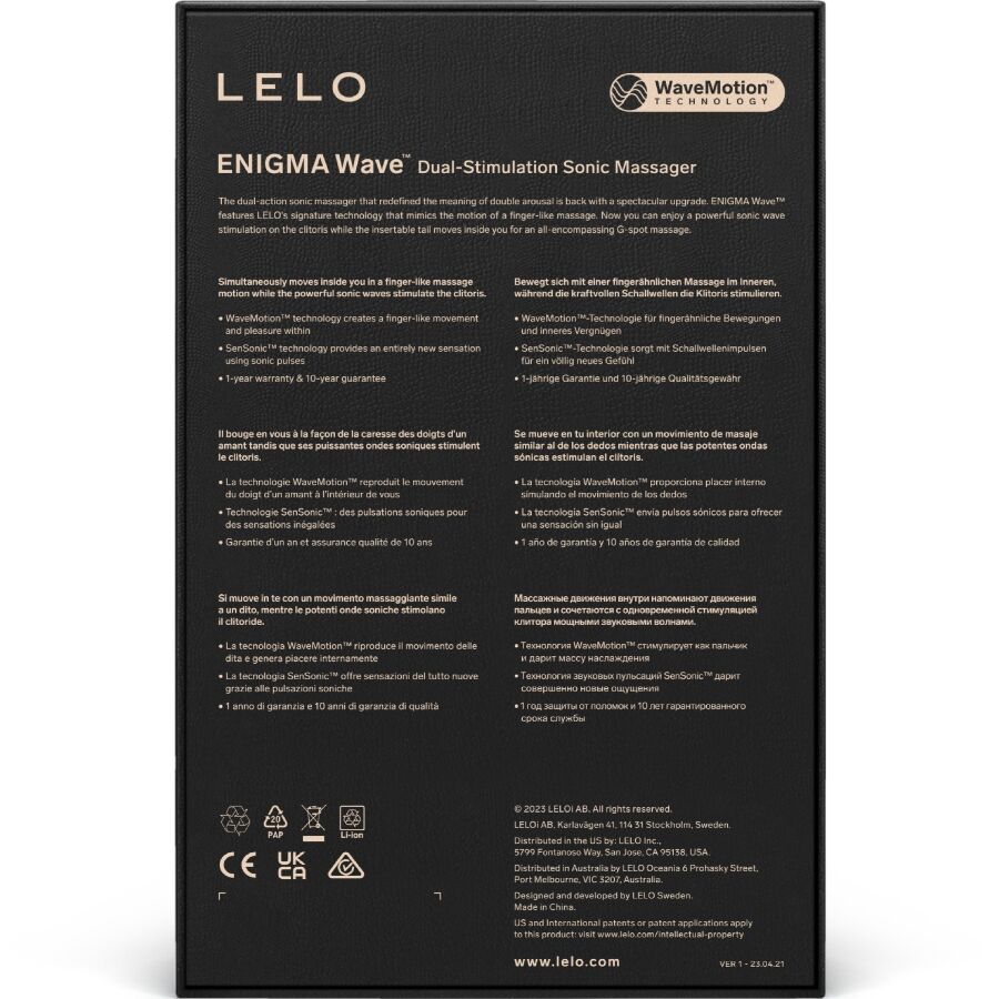 Enigma Wave - Vibromasseur à stimulation triple - Violet