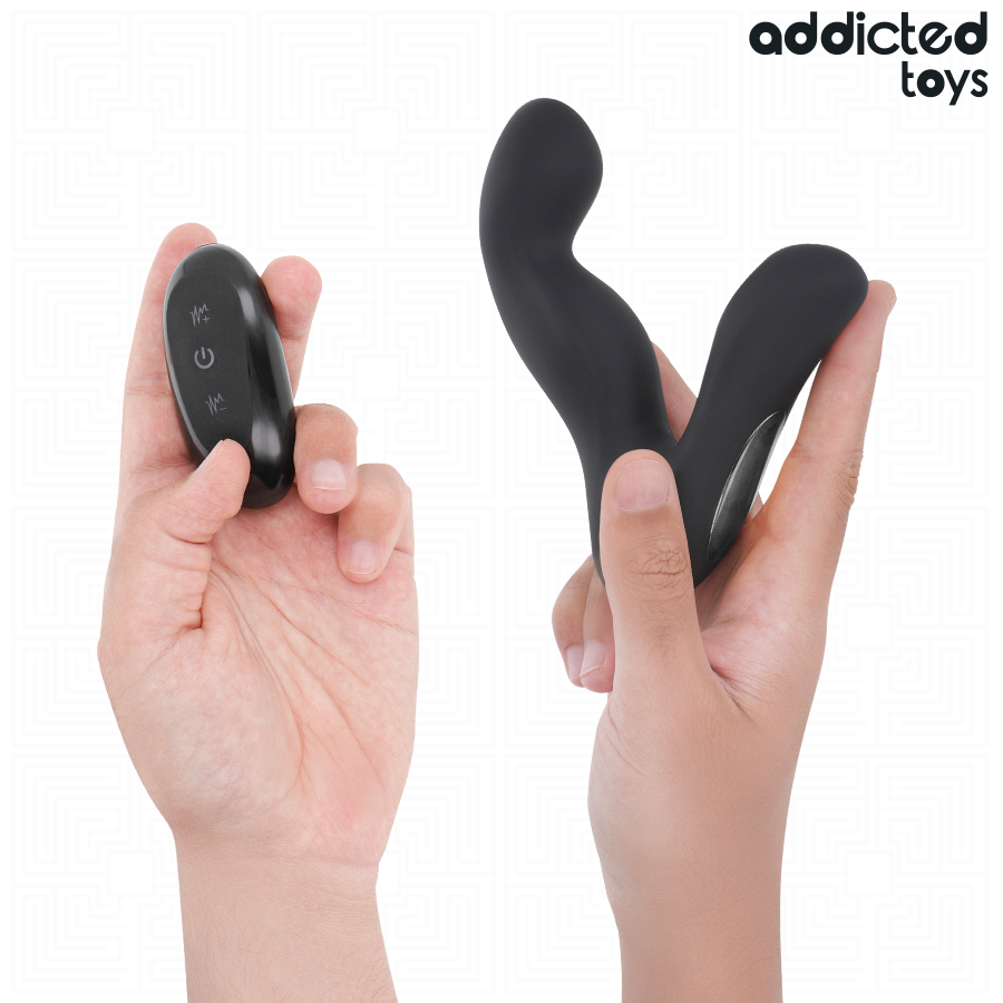 ADDICTED TOYS - MASSEUR DE PROSTATE OSCILLANT AVEC MODE PULSATION ET TÉLÉCOMMANDE