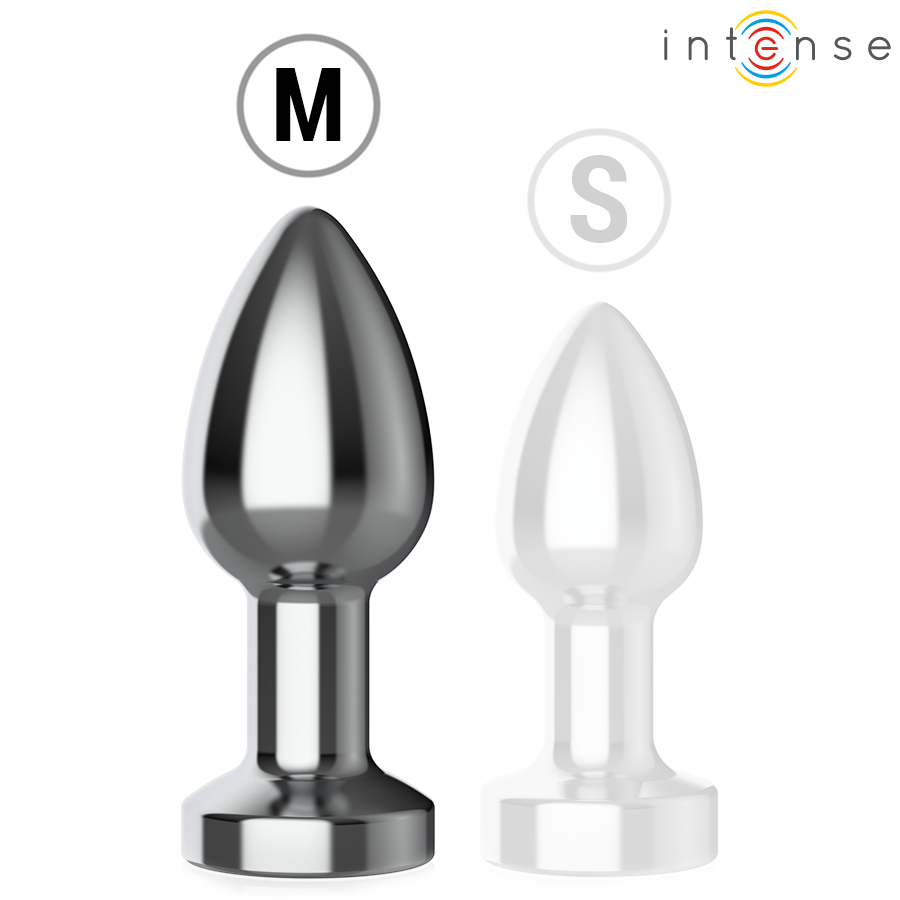 Plug anal métal lumineux & vibrant - Medium
