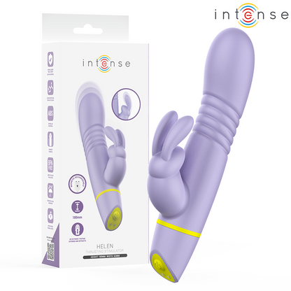 INTENSE - STIMULATEUR ET VIBRATEUR À POUSSÉE HELEN RABBIT