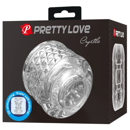 PRETTY LOVE - CRYSTLE MASTURBATEUR À DOUBLE ENTRÉE