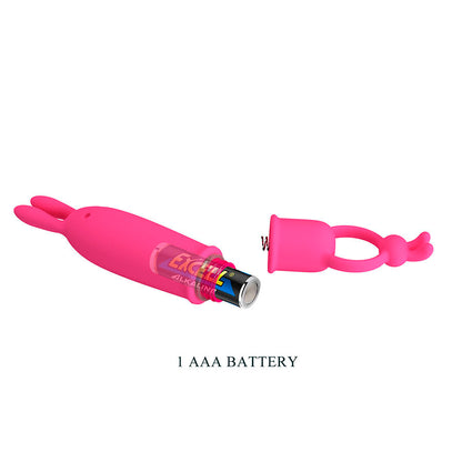 PRETTY LOVE - DELIA VIBRATEUR RABBIT AVEC ANNEAU DE RÉSISTANCE