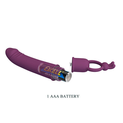 PRETTY LOVE - CORA VIBRATEUR EN FORME DE PÉNIS AVEC ANNEAU DE RÉSISTANCE