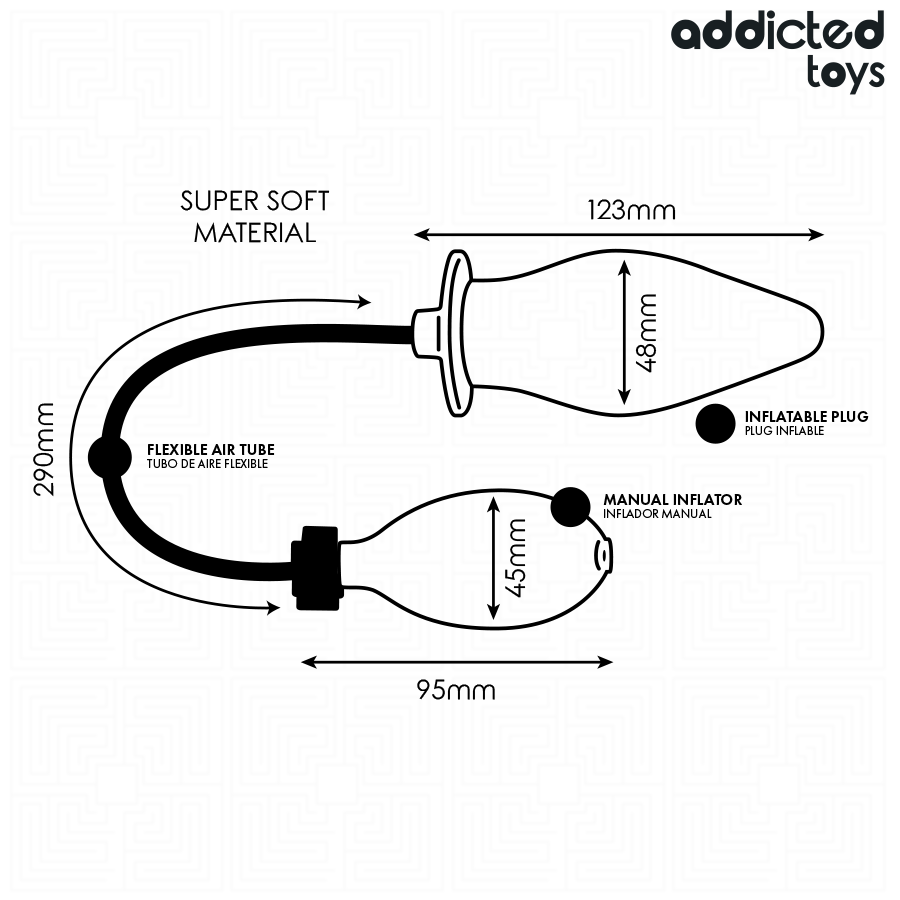 ADDICTED TOYS - PLUG ANAL GONFLABLE MODÈLE 2