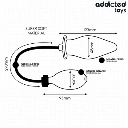 ADDICTED TOYS - PLUG ANAL GONFLABLE MODÈLE 2