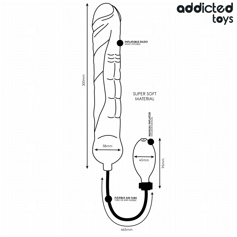 ADDICTED TOYS - GODEMICHET GONFLABLE XL MODÈLE 5