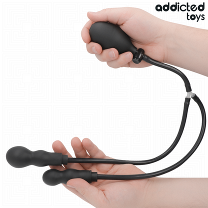 ADDICTED TOYS - PLUG ANAL DOUBLE GONFLABLE MODÈLE 1