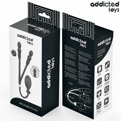 ADDICTED TOYS - PLUG ANAL DOUBLE GONFLABLE MODÈLE 1