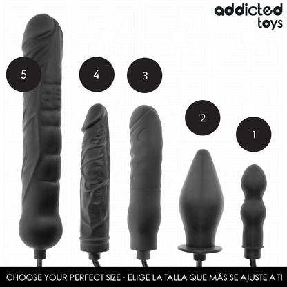 ADDICTED TOYS - PLUG ANAL DOUBLE GONFLABLE MODÈLE 1