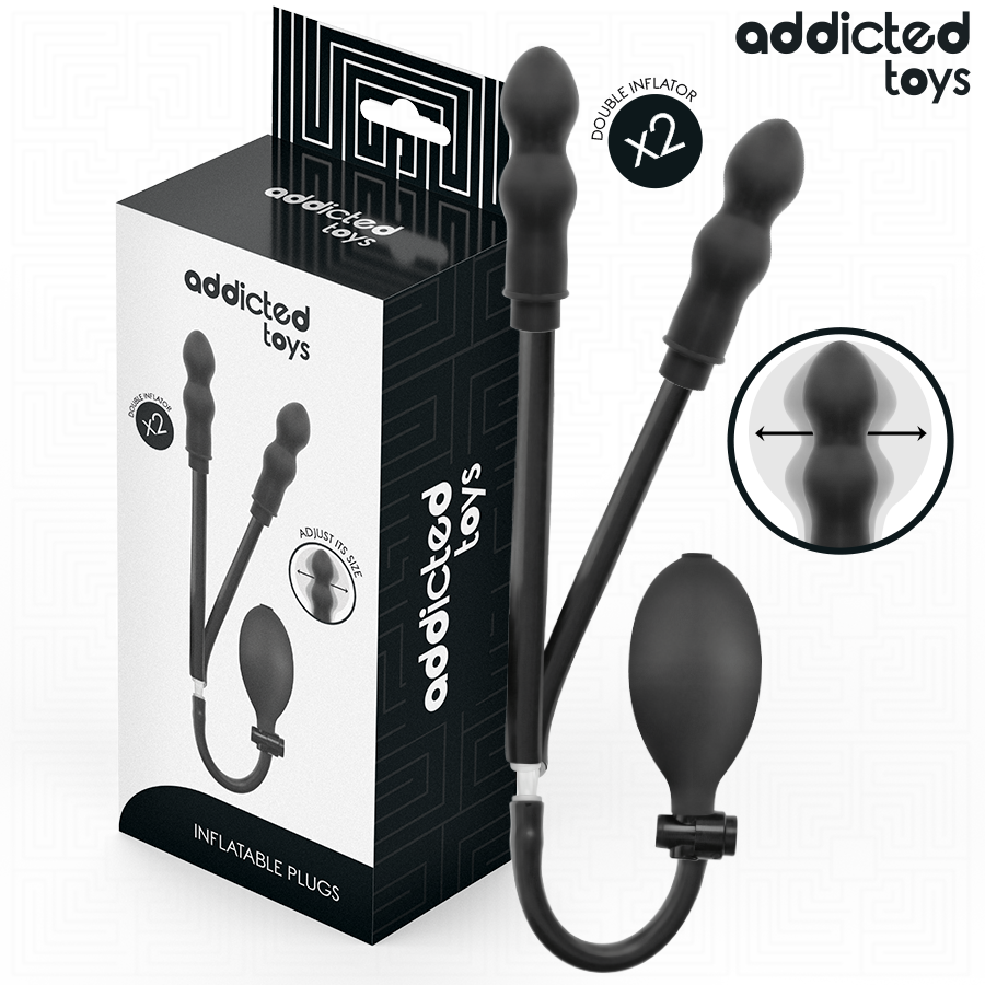 ADDICTED TOYS - PLUG ANAL DOUBLE GONFLABLE MODÈLE 1