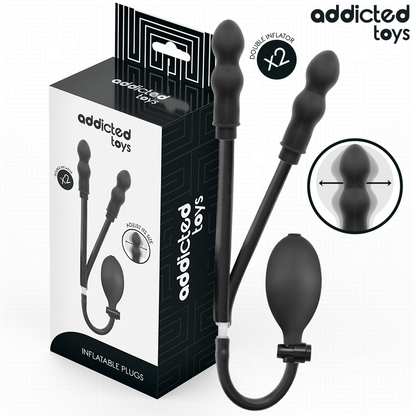 ADDICTED TOYS - PLUG ANAL DOUBLE GONFLABLE MODÈLE 1