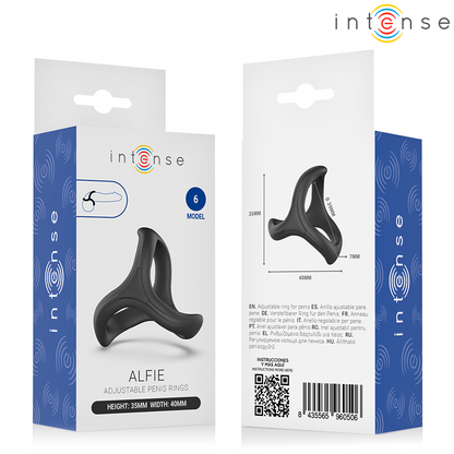 INTENSE - ALFIE ANNEAU PÉNIS TRIPLE RÉGLABLE MODÈLE 6