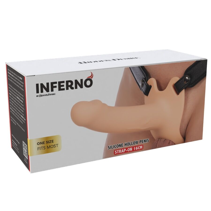 HIDDEN DESIRE - INFERNO MANCHON PÉNIS AVEC SANGLE 16 CM