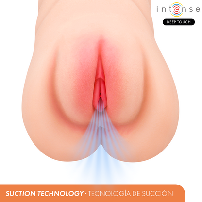 INTENSE DEEP TOUCH - KRISTA MASTURBATEUR VAGINAL AVEC SUCCION, VIBRATION ET EFFET VOCAL 1,2 KG