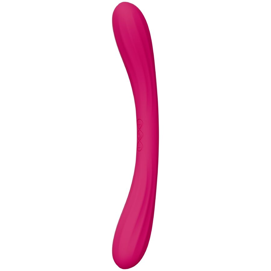 Boomerang - Vibromasseur double connecté - Cerise