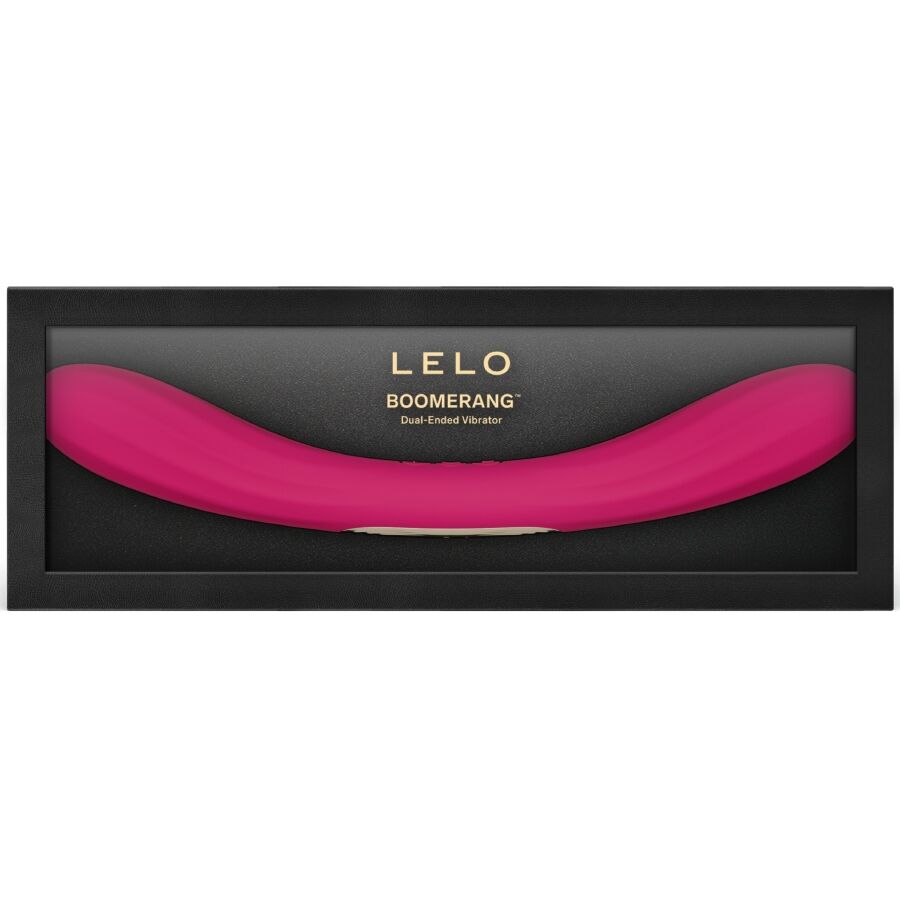 Boomerang - Vibromasseur double connecté - Cerise