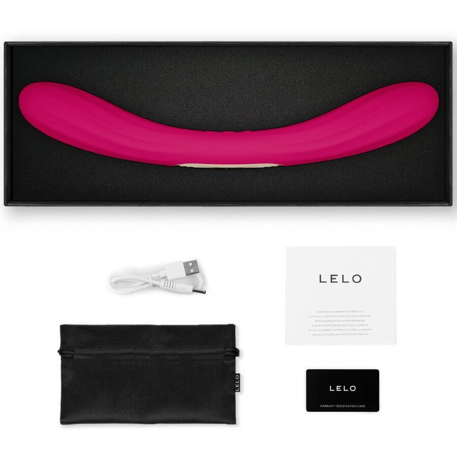 Boomerang - Vibromasseur double connecté - Cerise