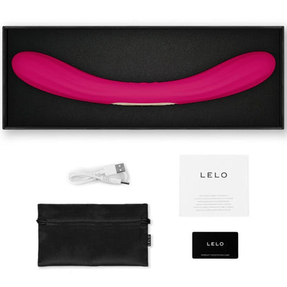 Boomerang - Vibromasseur double connecté - Cerise