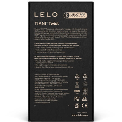 Tiani Twist - Stimulateur connecté pour couples - Violet