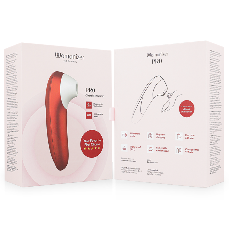 Womanizer Pro stimulateur clitoridien - Bordeaux