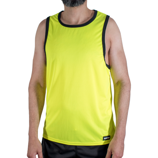 MACHO - CMV001 T-SHIRT DE SPORT JAUNE S/M