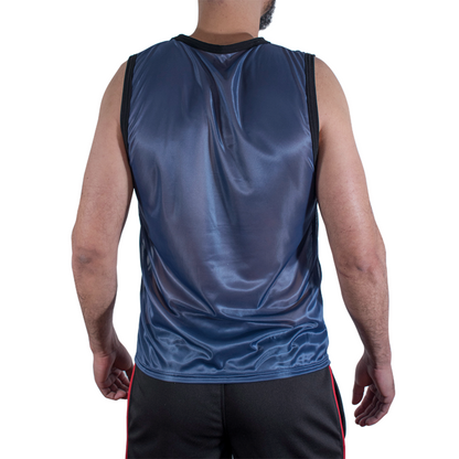 MACHO - T-SHIRT BLEU MARINE L/XL