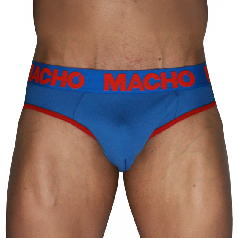 MACHO - MCH005 CLASSIC SLIP BLEU + ROUGE XL