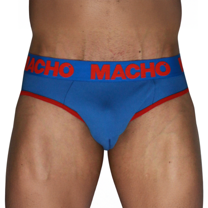 MACHO - MCH005 CLASSIC SLIP BLEU + ROUGE XL
