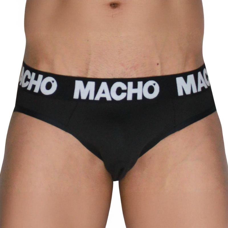MACHO - MCH007 CLASSIQUE SLIP NOIR + NOIR L