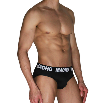 MACHO - MCH007 CLASSIQUE SLIP NOIR + NOIR XL