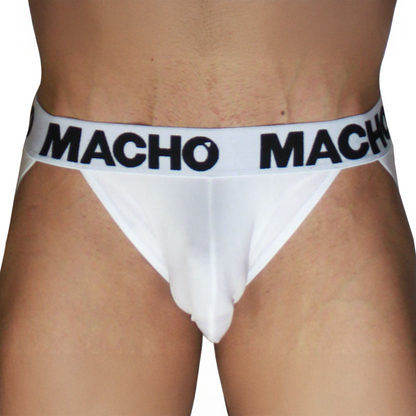MACHO - MX29BL JOCK BLANC + BLANC L