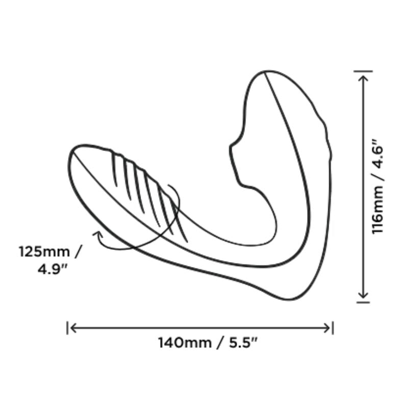 Stimulateur point G et clitoris ROMP Reverb