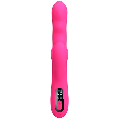 PRETTY LOVE - VIBRATEUR LAPIN MULTIFONCTION WINTERS AVEC AFFICHAGE LED ROSE