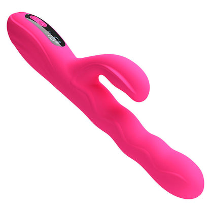 PRETTY LOVE - VIBRATEUR LAPIN MULTIFONCTION WINTERS AVEC AFFICHAGE LED ROSE