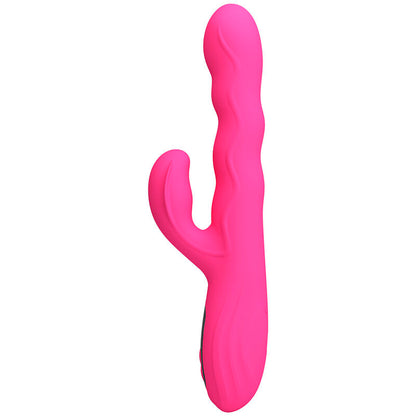 PRETTY LOVE - VIBRATEUR LAPIN MULTIFONCTION WINTERS AVEC AFFICHAGE LED ROSE