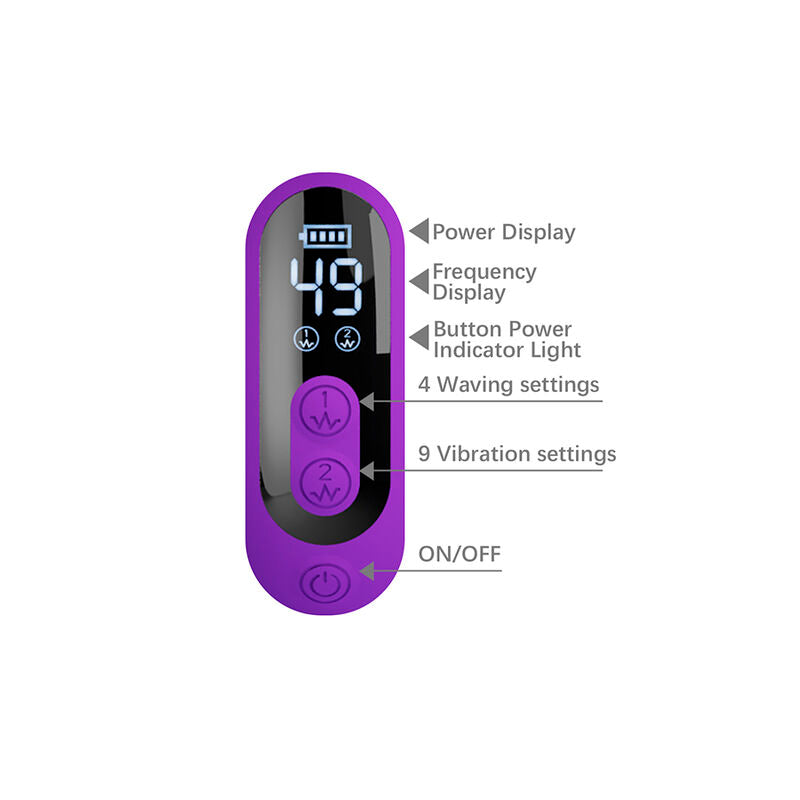 PRETTY LOVE - VIBRATEUR LAPIN SABIEN AVEC STIMULATION PAR TAPOTEMENTS ET LED VIOLETTE