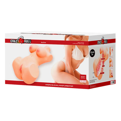 CRAZY BULL - ANNIE XXL MASTURBATEUR VAGINAL ET ANAL AVEC PEAU DE SEINS