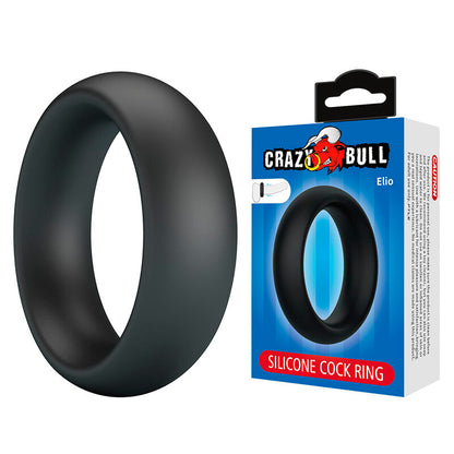 CRAZY BULL - ELIO ANNEAU PÉNAL EN SILICONE NOIR