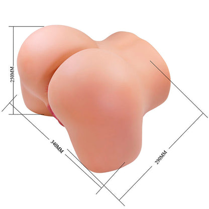 CRAZY BULL - JULIA XXL MASTURBATEUR VIBRANT DOUBLE VAGINAL ET ANAL FLESH