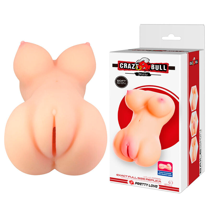 CRAZY BULL - METTE MASTURBATEUR RÉALISTE AVEC FESSES ET VAGIN EN CHAIR