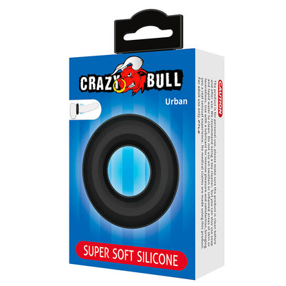 CRAZY BULL - ANNEAU PÉNAL URBAN EN SILICONE ULTRA DOUX NOIR