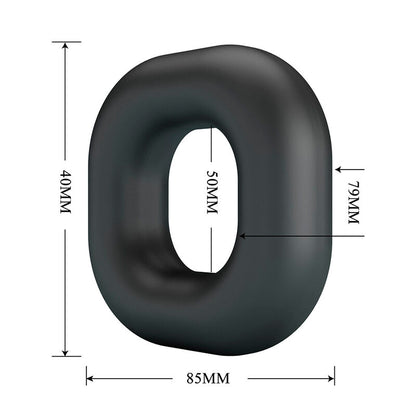 CRAZY BULL - WALDEN ANNEAU PÉNAL EN SILICONE SUPER DOUX NOIR