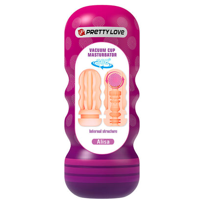 PRETTY LOVE - MASTURBATEUR LISSANT VAGINAL AVEC VENTOUSE ET TEXTURES INTERNES