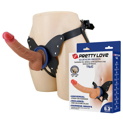 PRETTY LOVE - YETI HARNAIS À STRAP-ON AVEC GODEMICHET À VENTOUSE