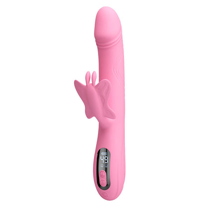 PRETTY LOVE - VIBRATEUR BELLA RABBIT AVEC STIMULATION PAPILLON ET LED ROSE