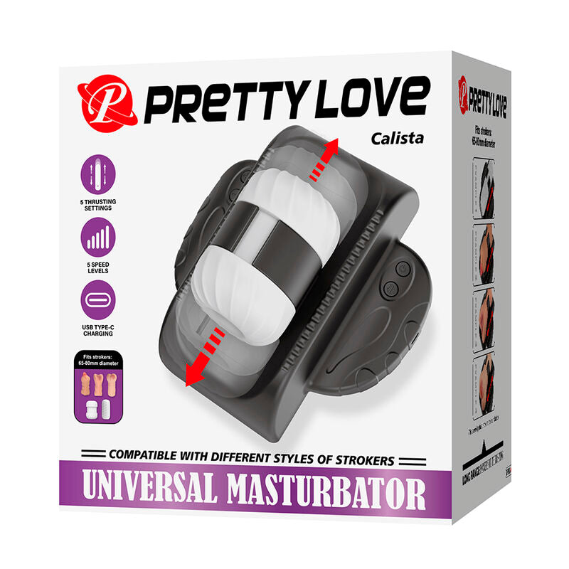 PRETTY LOVE - CALISTA MASTURBATEUR AUTOMATIQUE UNIVERSEL NOIR