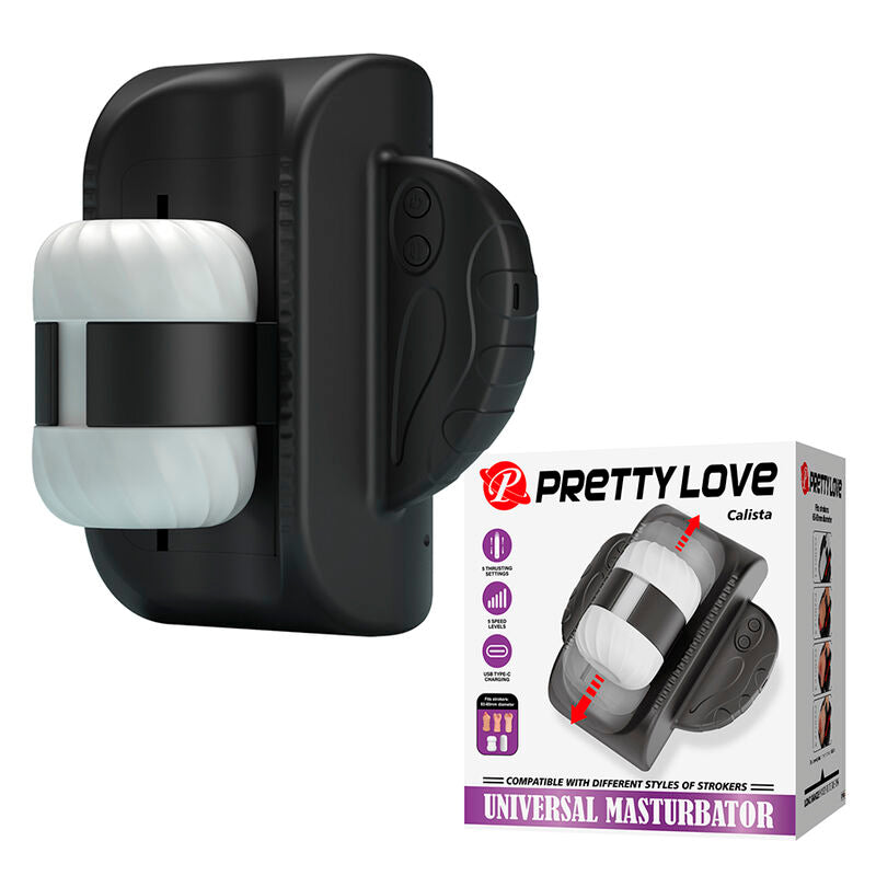 PRETTY LOVE - CALISTA MASTURBATEUR AUTOMATIQUE UNIVERSEL NOIR