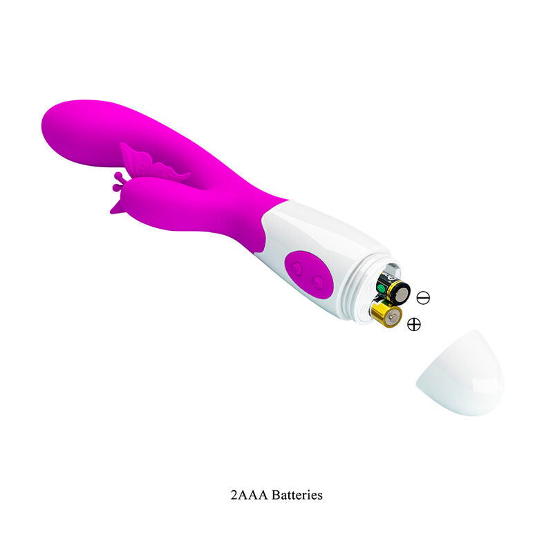 PRETTY LOVE - VIBRATEUR LAPIN VIOLET 30 FONCTIONS BAISER PAPILLON