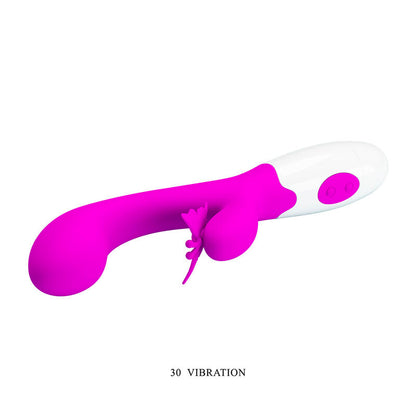 PRETTY LOVE - VIBRATEUR LAPIN VIOLET 30 FONCTIONS BAISER PAPILLON